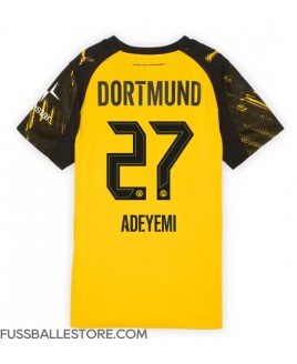 Günstige Borussia Dortmund Karim Adeyemi #27 Heimtrikot Damen 2025-26 Kurzarm Günstige Borussia Dortmund Karim Adeyemi #27 Heimtrikot Damen 2025-26 Kurzarm
